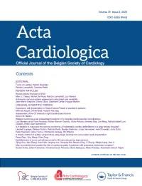 ACTA CARDIOLOGICA