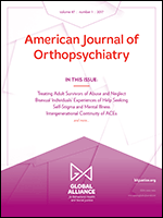 AMERICAN JOURNAL OF ORTHOPSYCHIATRY