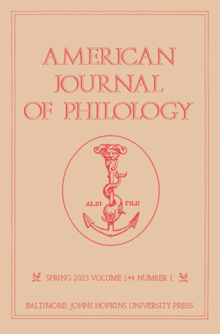 AMERICAN JOURNAL OF PHILOLOGY