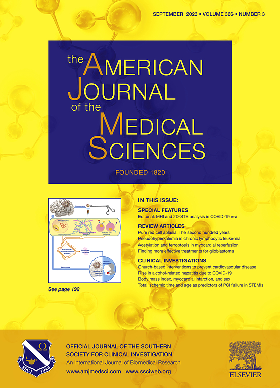 AMERICAN JOURNAL OF THE MEDICAL SCIENCES