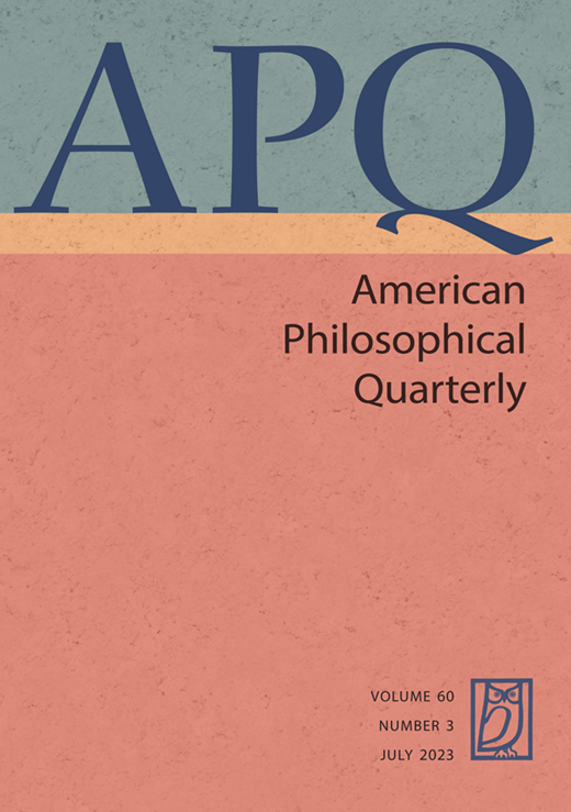 AMERICAN PHILOSOPHICAL QUARTERLY