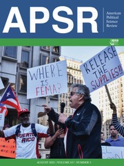 AMERICAN POLITICAL SCIENCE REVIEW