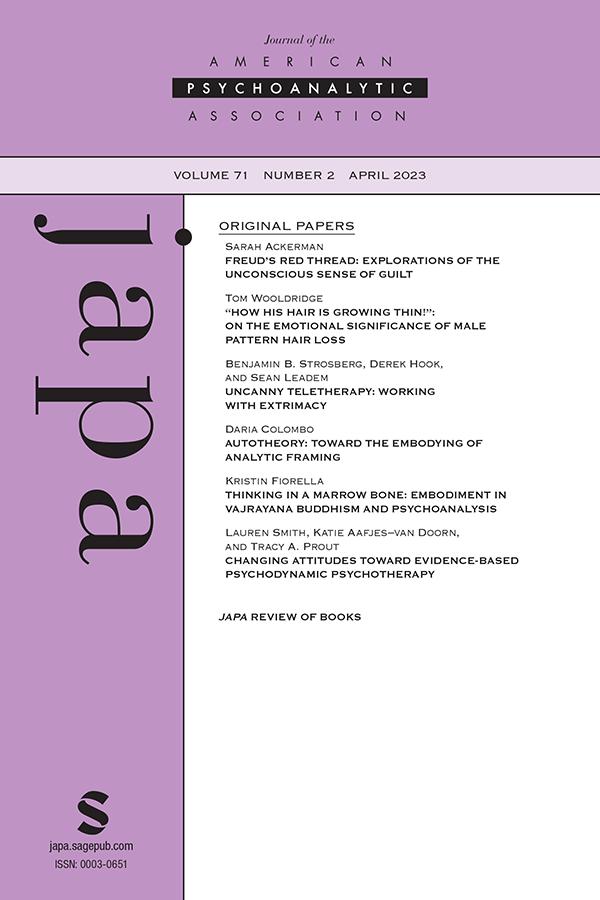 JOURNAL OF THE AMERICAN PSYCHOANALYTIC ASSOCIATION