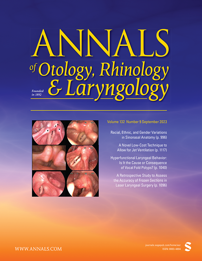 ANNALS OF OTOLOGY RHINOLOGY AND LARYNGOLOGY