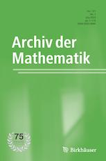 ARCHIV DER MATHEMATIK