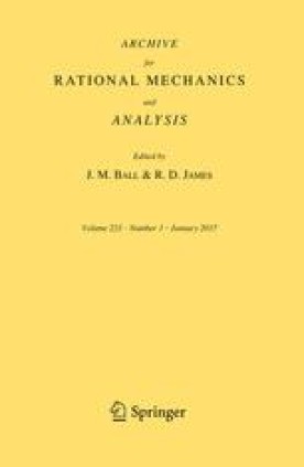 ARCHIVE FOR RATIONAL MECHANICS AND ANALYSIS