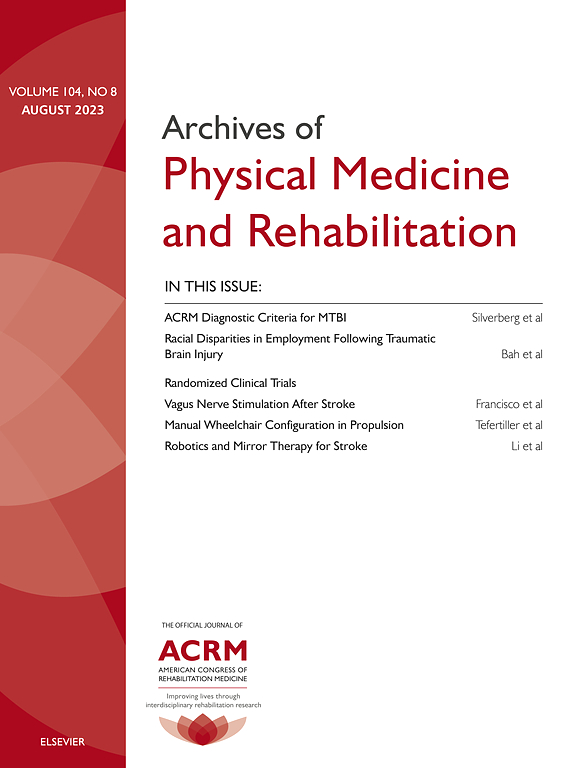 ARCHIVES OF PHYSICAL MEDICINE AND REHABILITATION