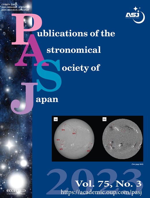 PUBLICATIONS OF THE ASTRONOMICAL SOCIETY OF JAPAN