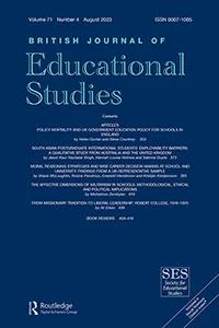 BRITISH JOURNAL OF EDUCATIONAL STUDIES