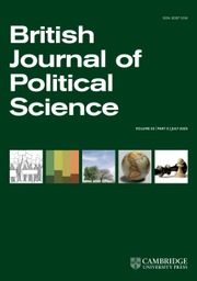 BRITISH JOURNAL OF POLITICAL SCIENCE