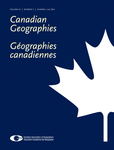 CANADIAN GEOGRAPHER-GEOGRAPHE CANADIEN