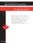 CANADIAN JOURNAL OF AGRICULTURAL ECONOMICS-REVUE CANADIENNE D AGROECONOMIE