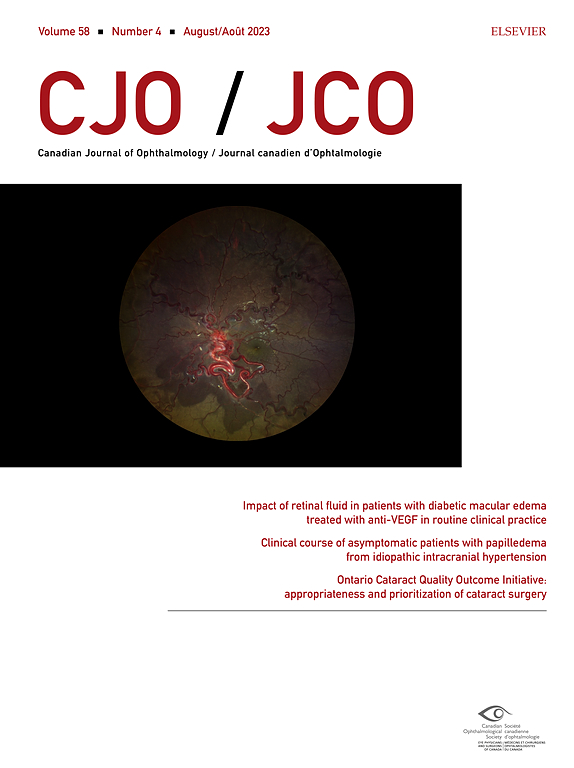 CANADIAN JOURNAL OF OPHTHALMOLOGY-JOURNAL CANADIEN D OPHTALMOLOGIE