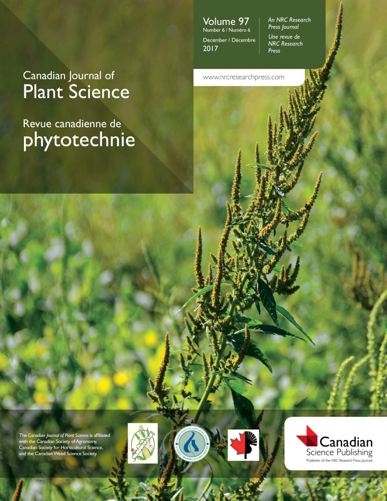 CANADIAN JOURNAL OF PLANT SCIENCE