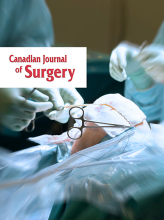 CANADIAN JOURNAL OF SURGERY