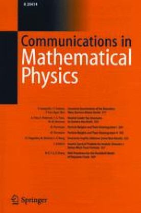 COMMUNICATIONS IN MATHEMATICAL PHYSICS