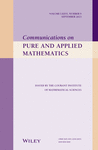 COMMUNICATIONS ON PURE AND APPLIED MATHEMATICS