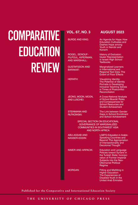 COMPARATIVE EDUCATION REVIEW