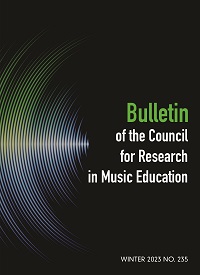BULLETIN OF THE COUNCIL FOR RESEARCH IN MUSIC EDUCATION