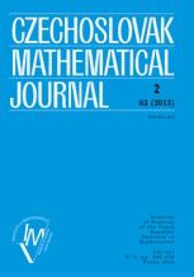 CZECHOSLOVAK MATHEMATICAL JOURNAL