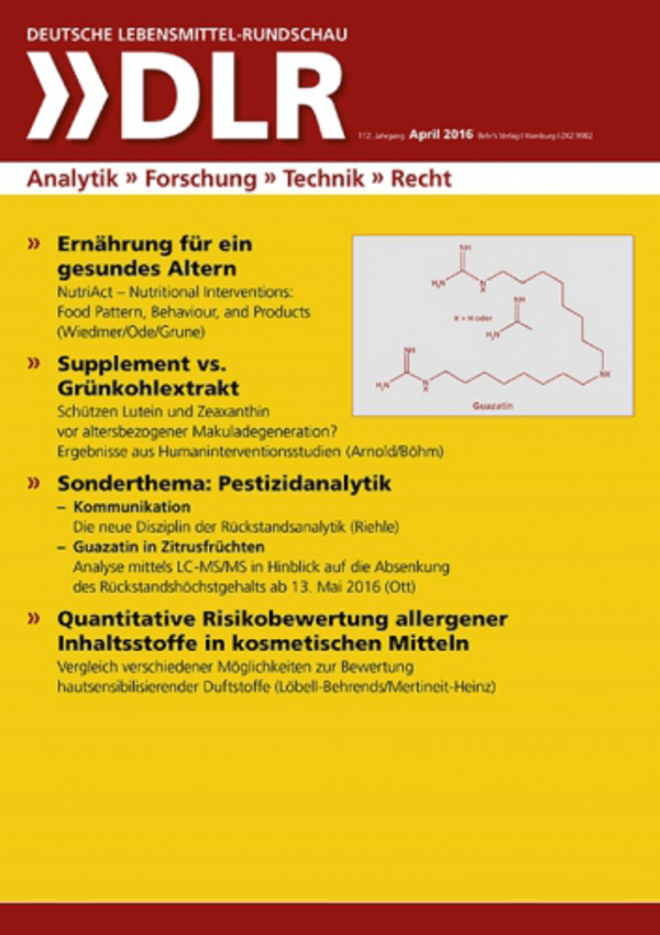 DEUTSCHE LEBENSMITTEL-RUNDSCHAU