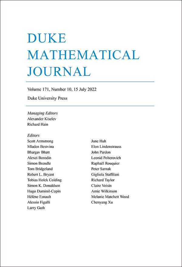 DUKE MATHEMATICAL JOURNAL