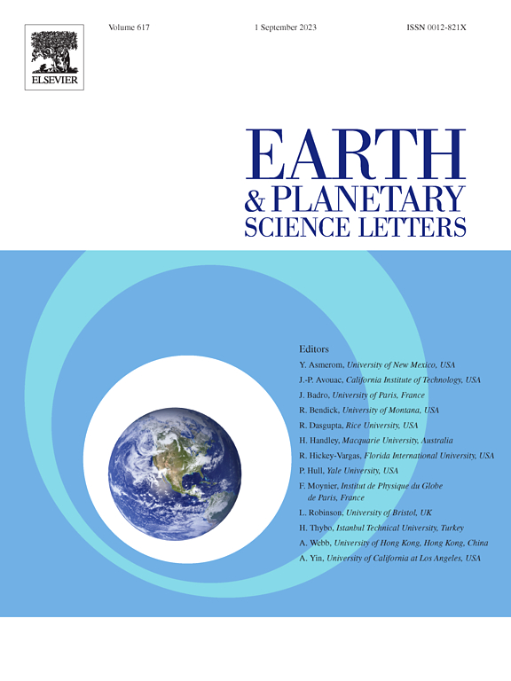 EARTH AND PLANETARY SCIENCE LETTERS