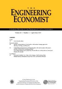 Engineering Economist