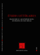 ETUDES LITTERAIRES