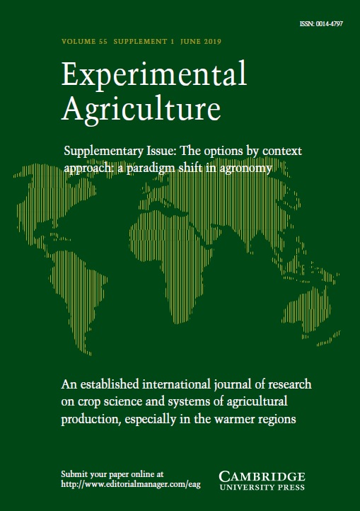 EXPERIMENTAL AGRICULTURE