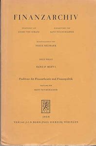 FINANZARCHIV-EUROPEAN JOURNAL OF PUBLIC FINANCE