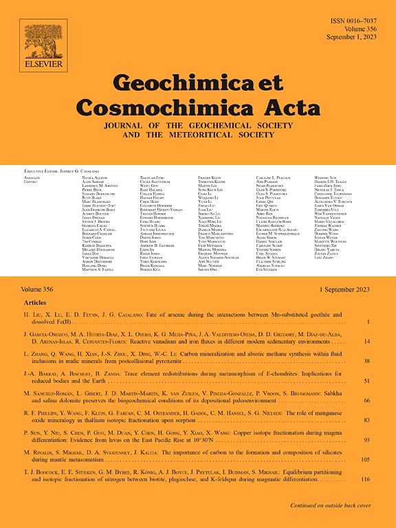 GEOCHIMICA ET COSMOCHIMICA ACTA