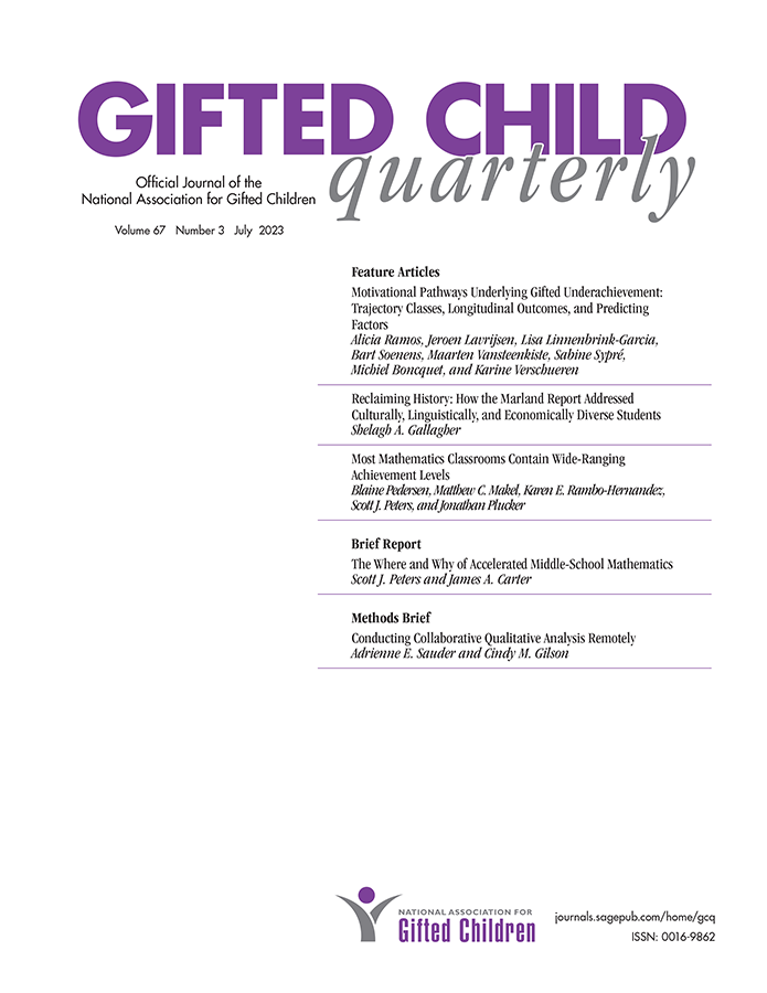 GIFTED CHILD QUARTERLY