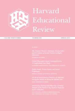 HARVARD EDUCATIONAL REVIEW