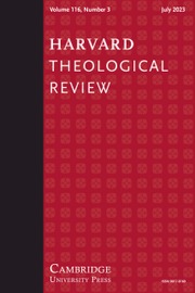 HARVARD THEOLOGICAL REVIEW