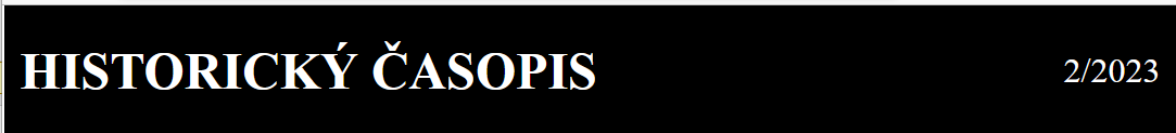 HISTORICKY CASOPIS