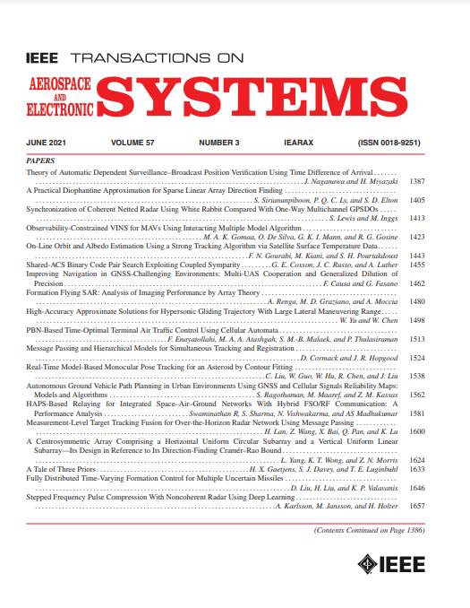 IEEE TRANSACTIONS ON AEROSPACE AND ELECTRONIC SYSTEMS