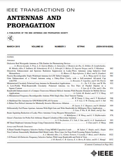 IEEE TRANSACTIONS ON ANTENNAS AND PROPAGATION