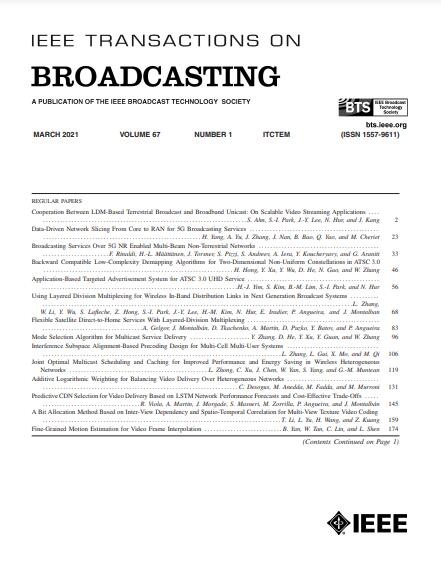 IEEE TRANSACTIONS ON BROADCASTING