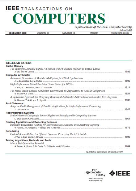 IEEE TRANSACTIONS ON COMPUTERS