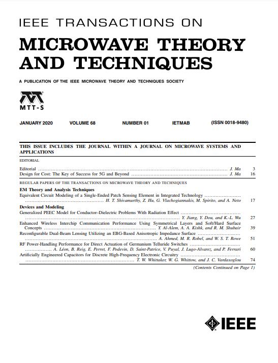 IEEE TRANSACTIONS ON MICROWAVE THEORY AND TECHNIQUES