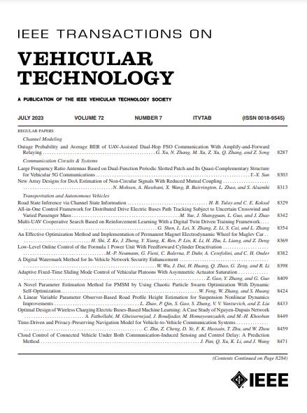 IEEE TRANSACTIONS ON VEHICULAR TECHNOLOGY