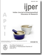 INDIAN JOURNAL OF PHARMACEUTICAL EDUCATION AND RESEARCH