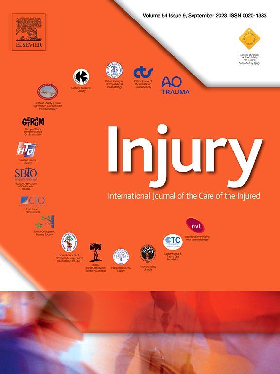 INJURY-INTERNATIONAL JOURNAL OF THE CARE OF THE INJURED