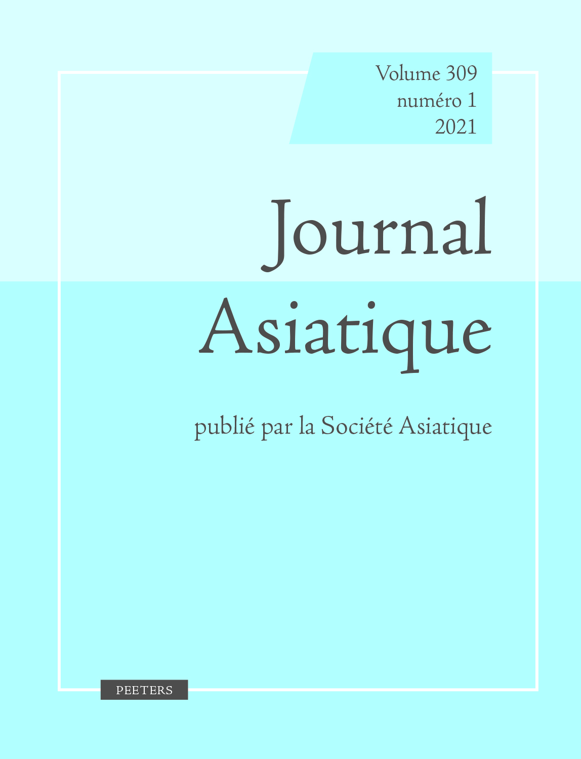 JOURNAL ASIATIQUE