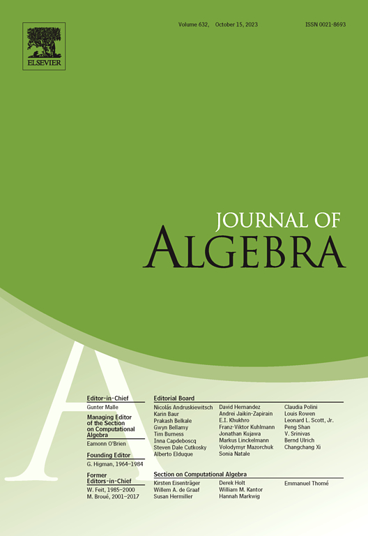 JOURNAL OF ALGEBRA