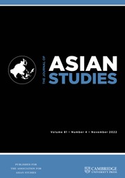 JOURNAL OF ASIAN STUDIES
