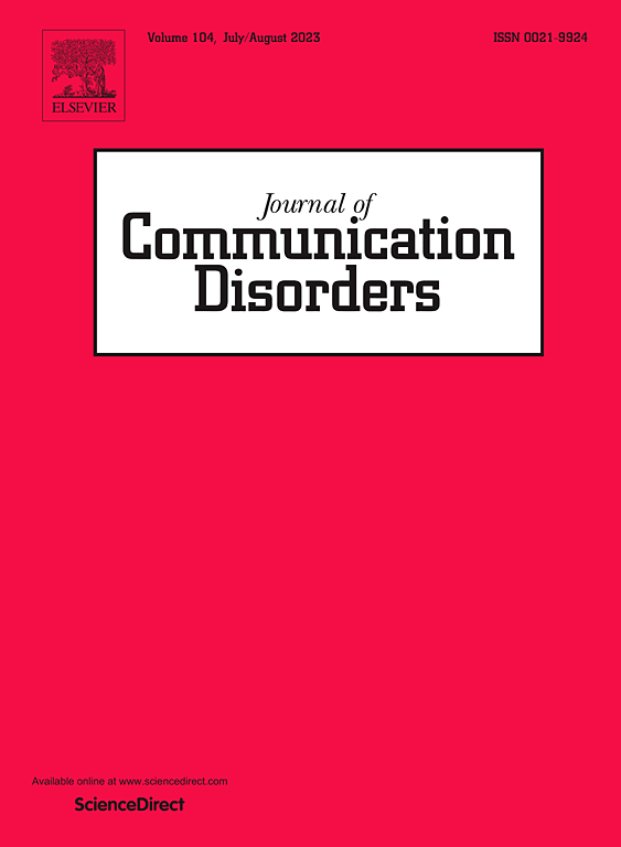 JOURNAL OF COMMUNICATION DISORDERS