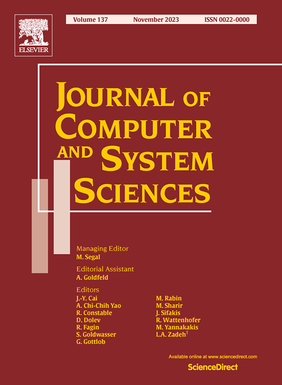 JOURNAL OF COMPUTER AND SYSTEM SCIENCES