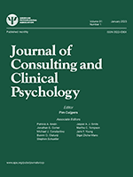 JOURNAL OF CONSULTING AND CLINICAL PSYCHOLOGY